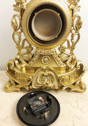 Vintage Ormolu LISHENG Quartz Mantel Clock | eXibit collection