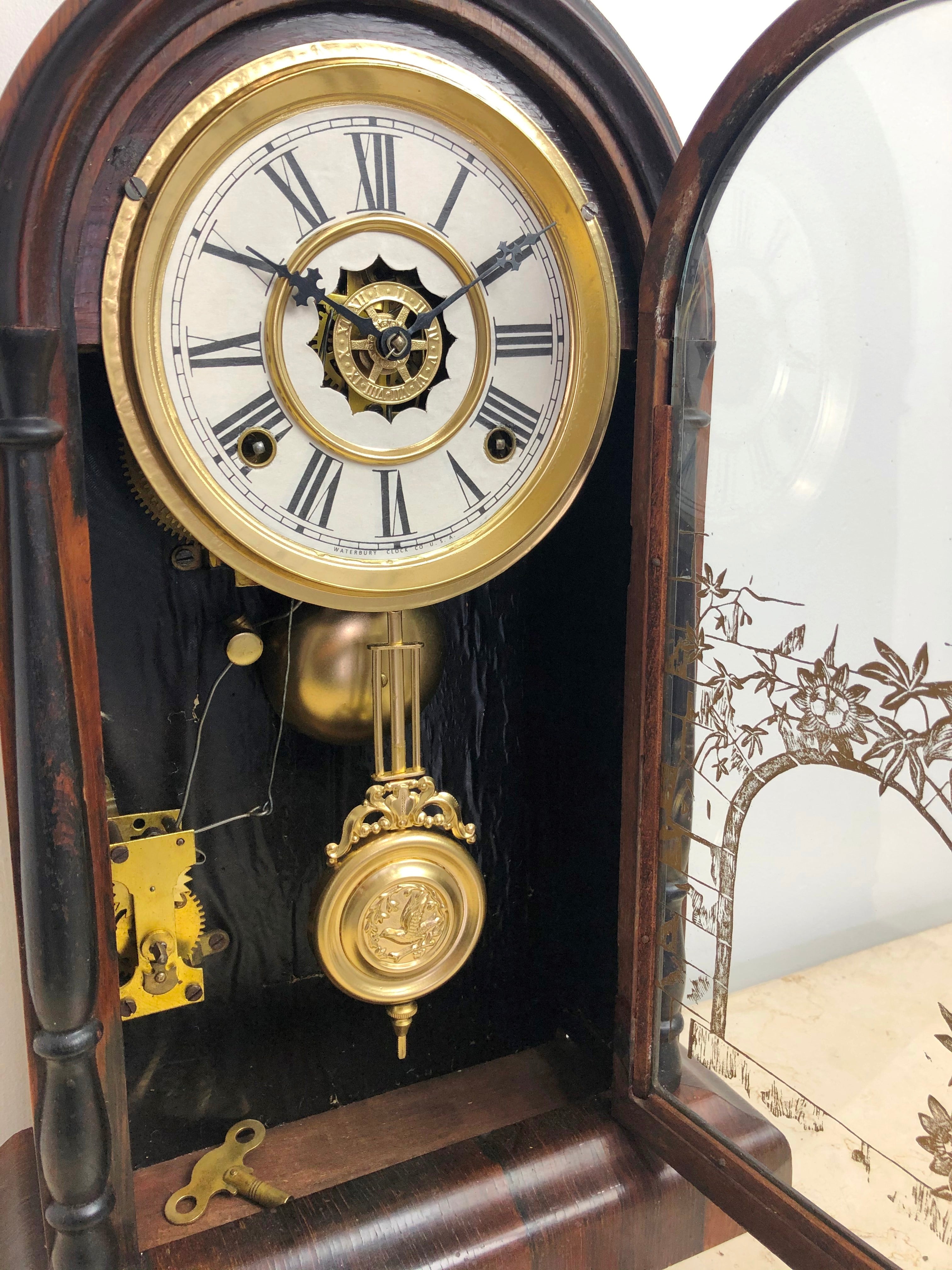 Antique Waterbury Cathedral Mantel Clock | eXibit collection