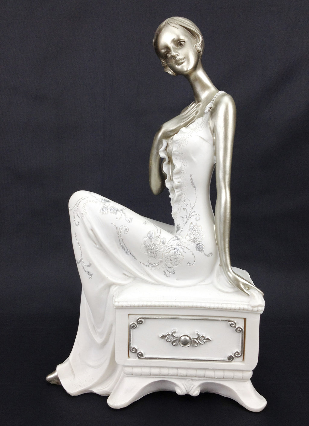 Lady Sculpture Jewellery Storage box / Trinket Draw | Adelaide Clocks