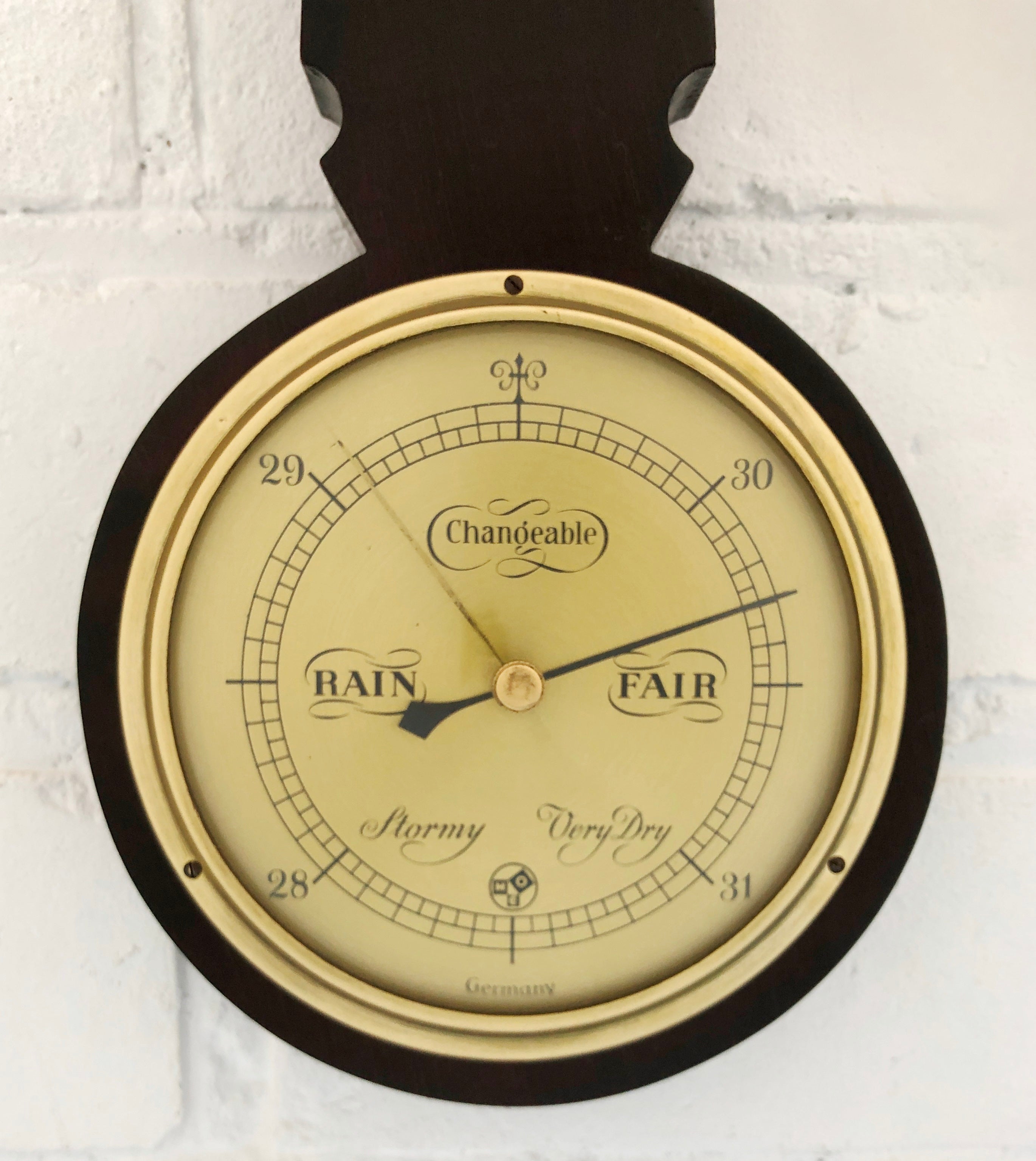 Vintage Wall Barometer & Thermometer | eXibit collection