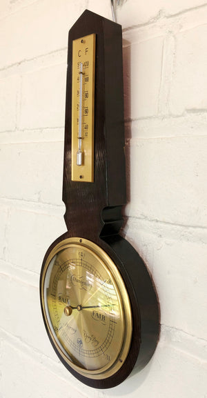 Vintage Wall Barometer & Thermometer | eXibit collection