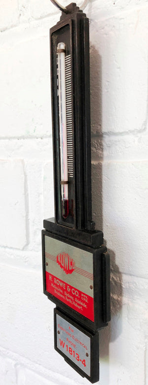 Vintage ROWCO Electrical Bakelite Wall Thermometer | eXibit collection