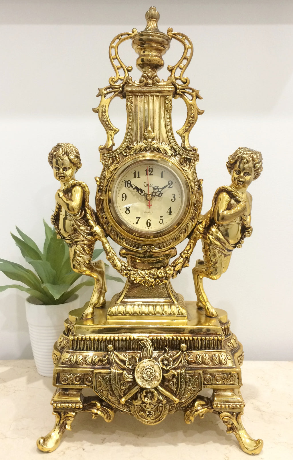 Vintage Ormolu Mantel Clock | eXibit collection