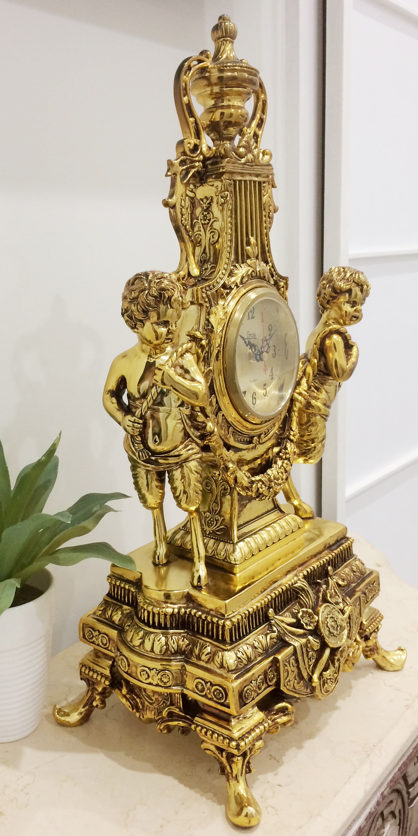 Vintage Ormolu Mantel Clock | eXibit collection