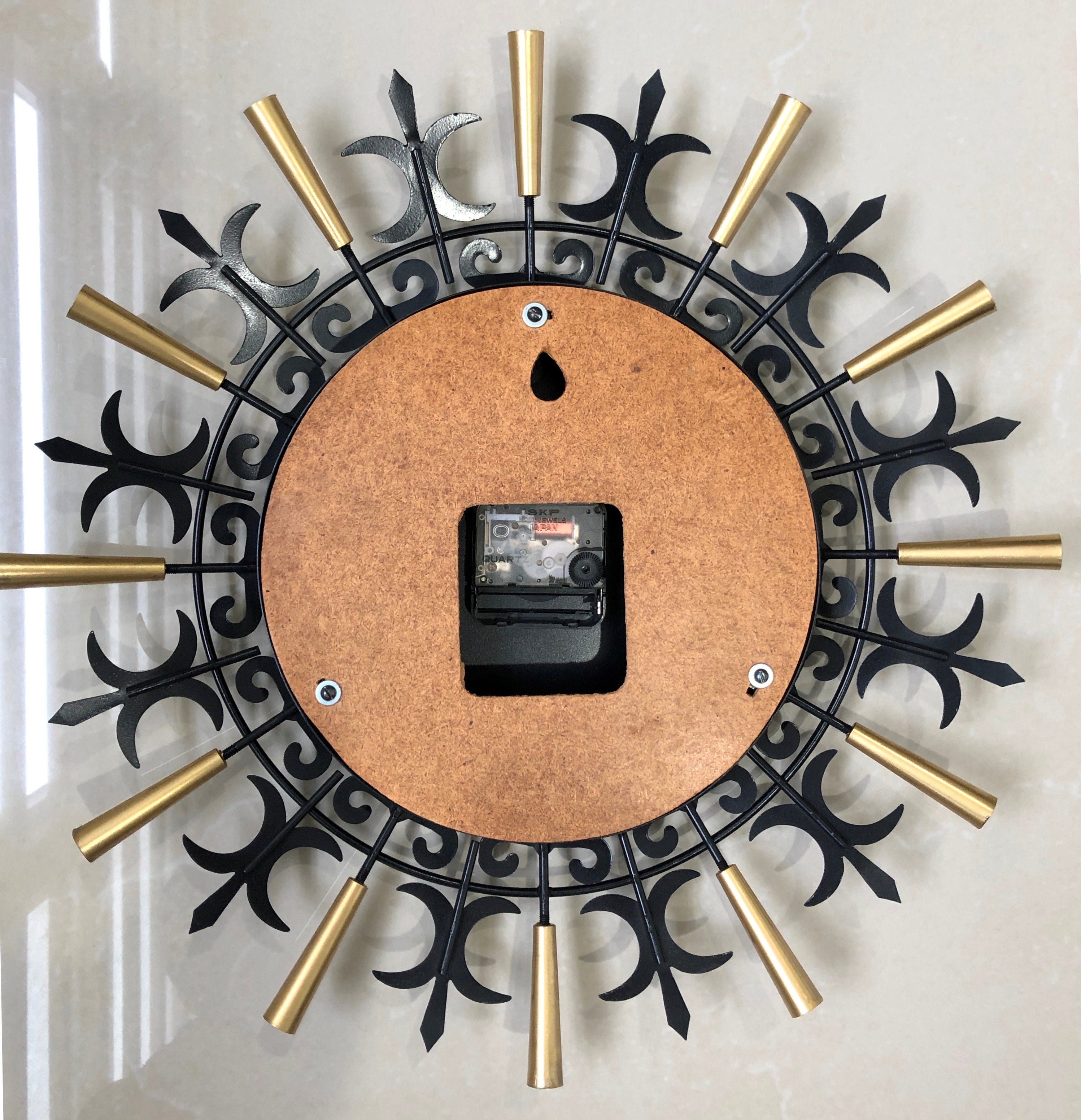 Vintage FOCAL Starburst Battery Wall Clock | eXibit collection