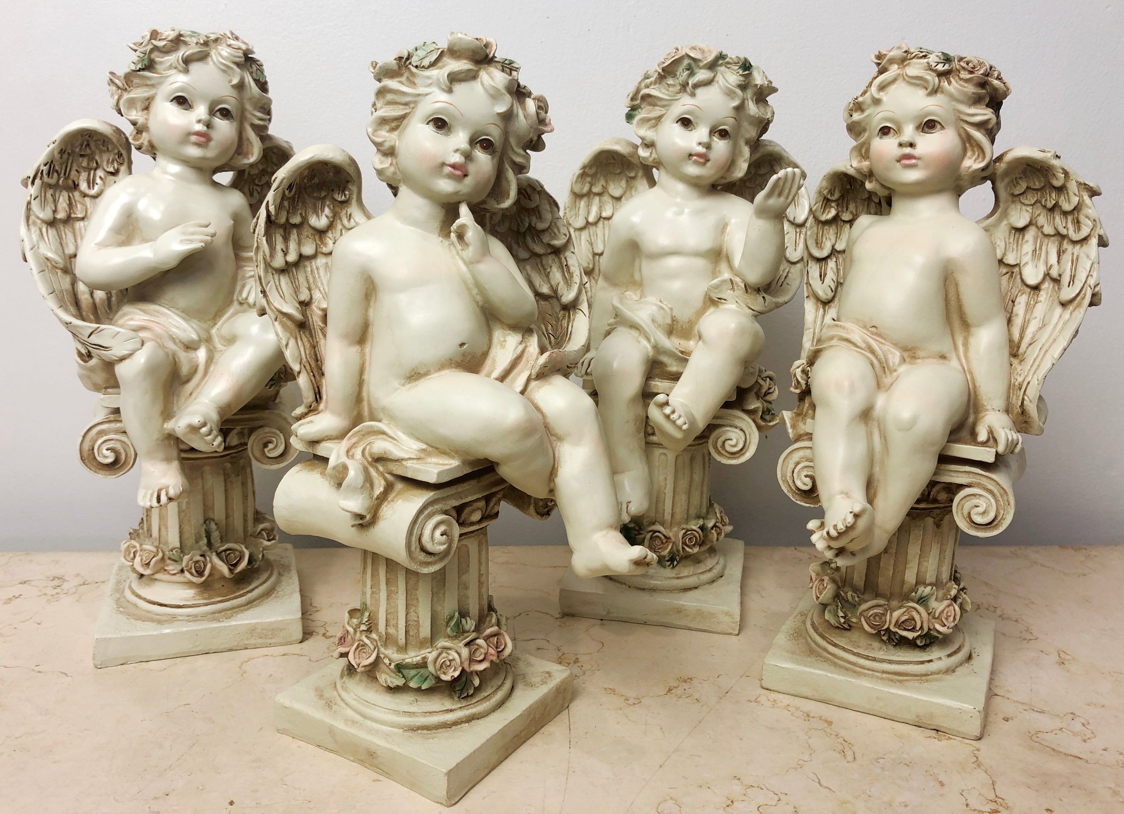 Vintage Hand Made Cherub / Cupid Ornament | eXibit collection