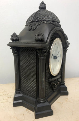 Vintage Genesis Cast BRONZE Battery Mantel Clock  | eXibit collection