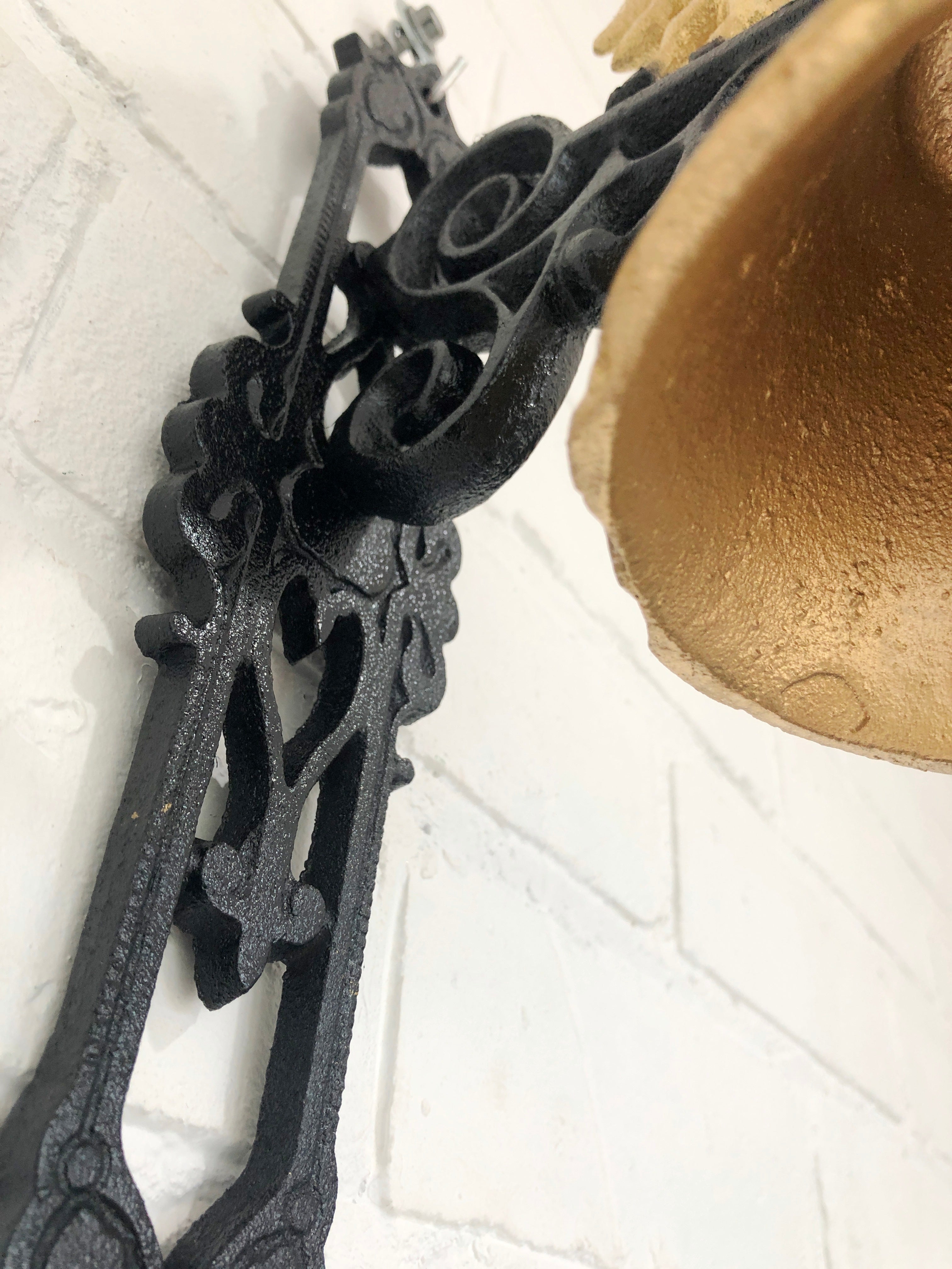 Vintage Cast Iron Wall Mount Horse Bell | eXibit collection