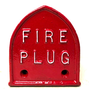 Original Vintage Cast Iron Fire Hydrant Plug Post Top Marker  | eXibit collection