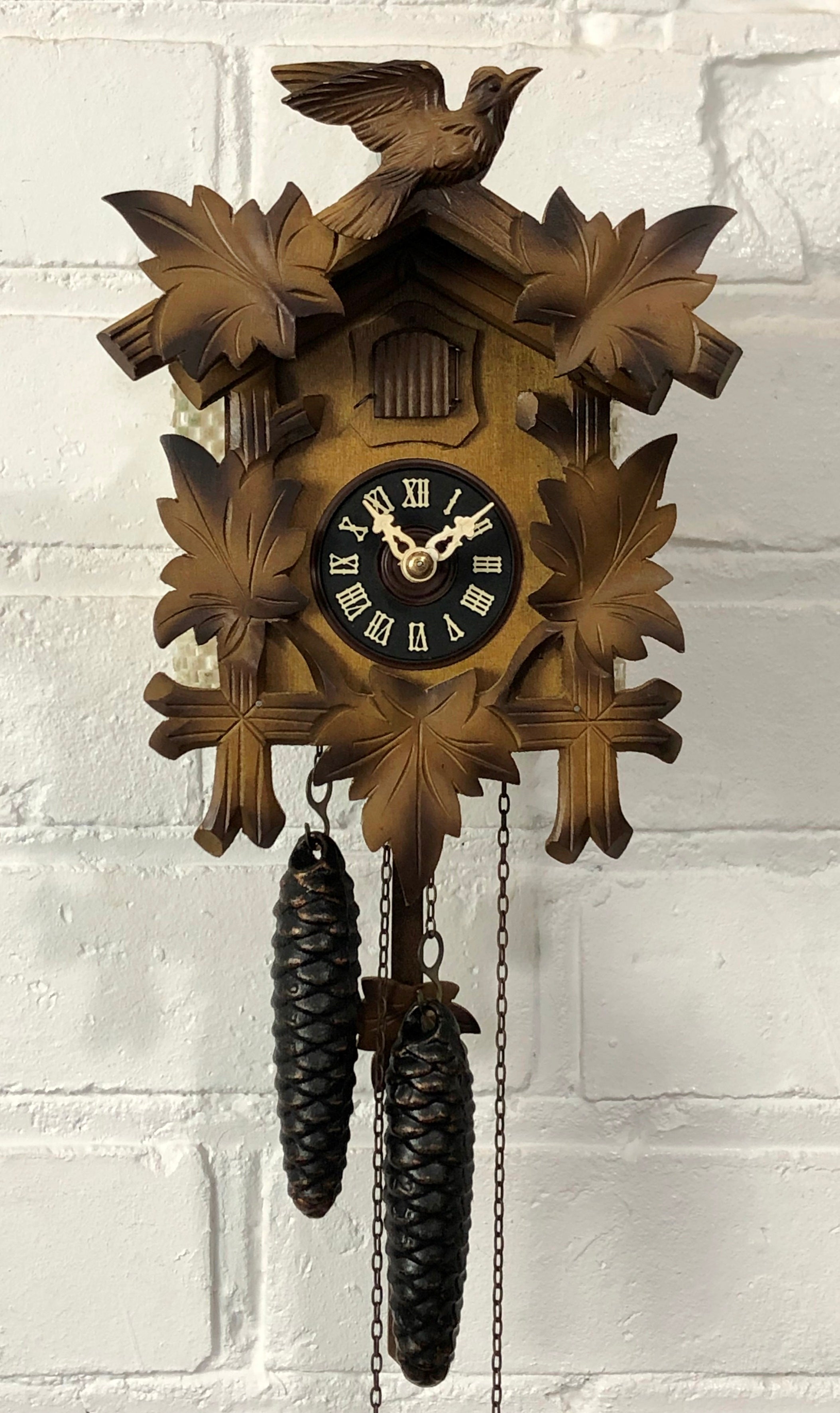 Vintage Original Black Forest Bird Chime Cuckoo Clock | eXibit collection