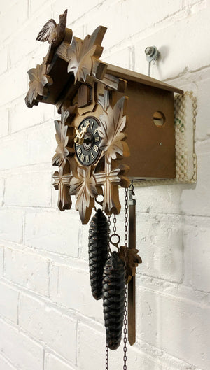 Vintage Original Black Forest Bird Chime Cuckoo Clock | eXibit collection