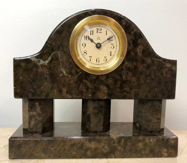 Vintage HAC Art Deco Marble Desk/Mantel Clock | eXibit collection