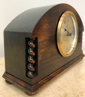 Vintage HAC Art Deco Silent Mantel Clock | eXibit collection