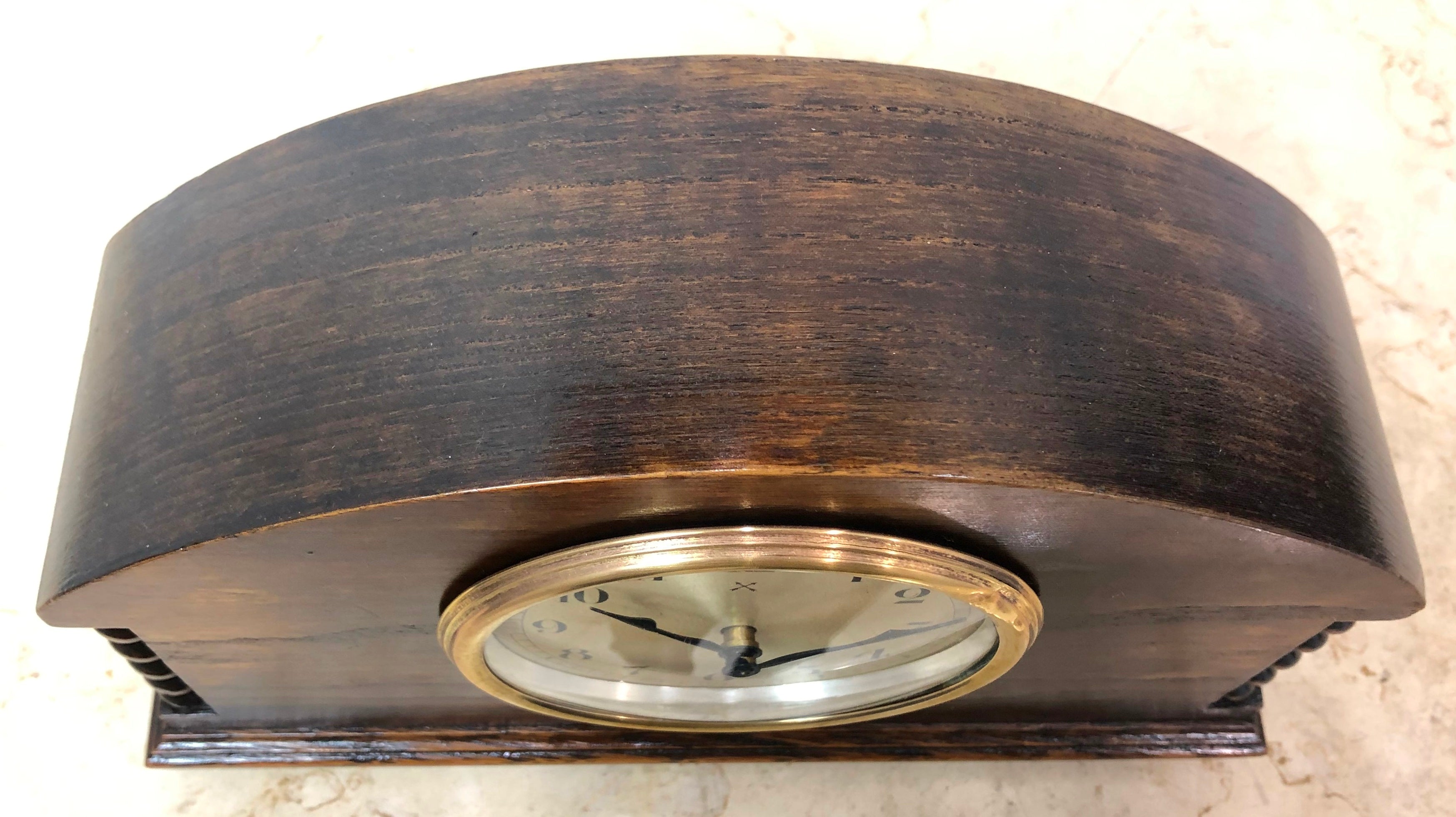 Vintage HAC Art Deco Silent Mantel Clock | eXibit collection