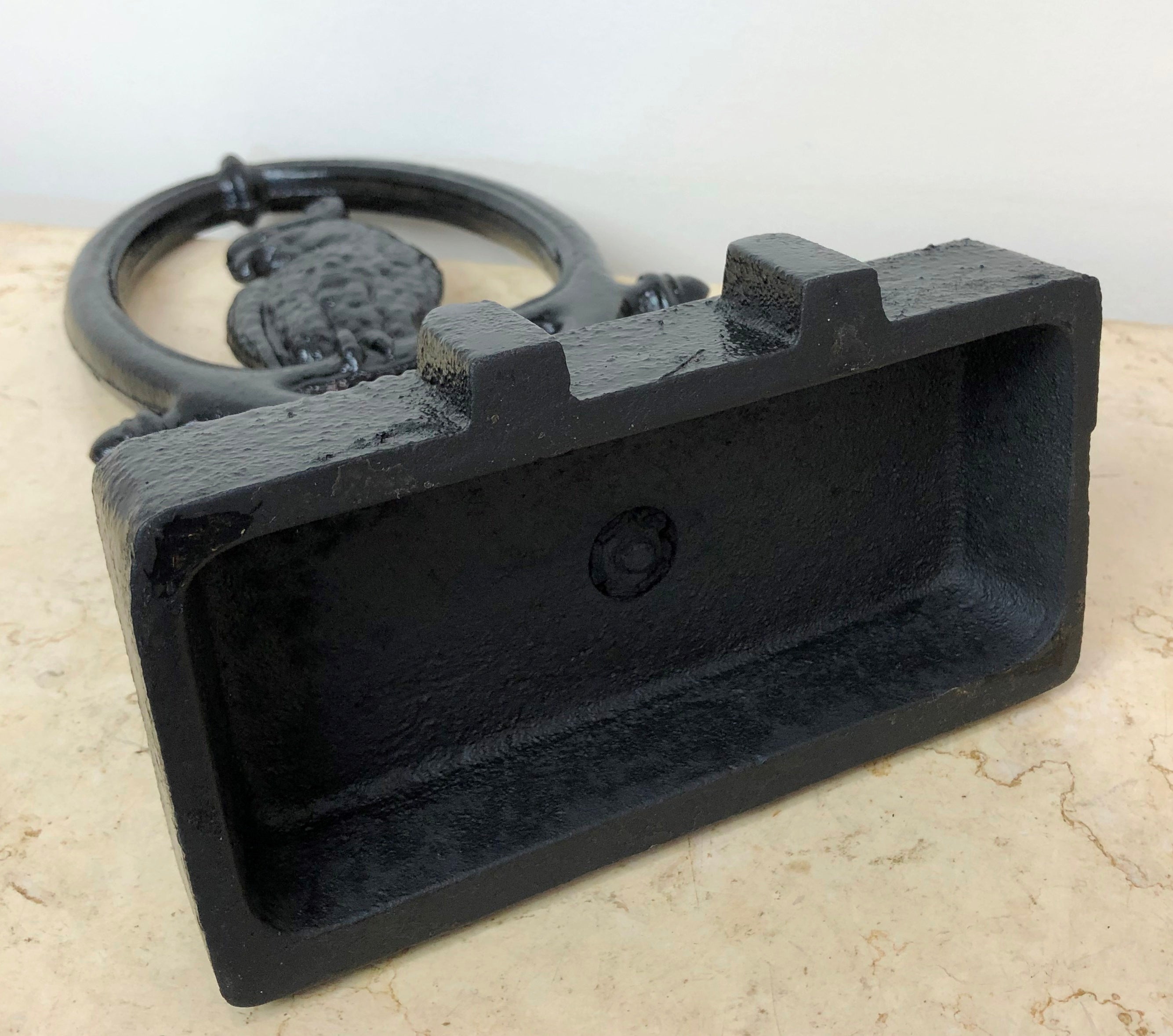 Antique Bradley & Hubbard Black Cast Iron Parrot Doorstop | eXibit collection