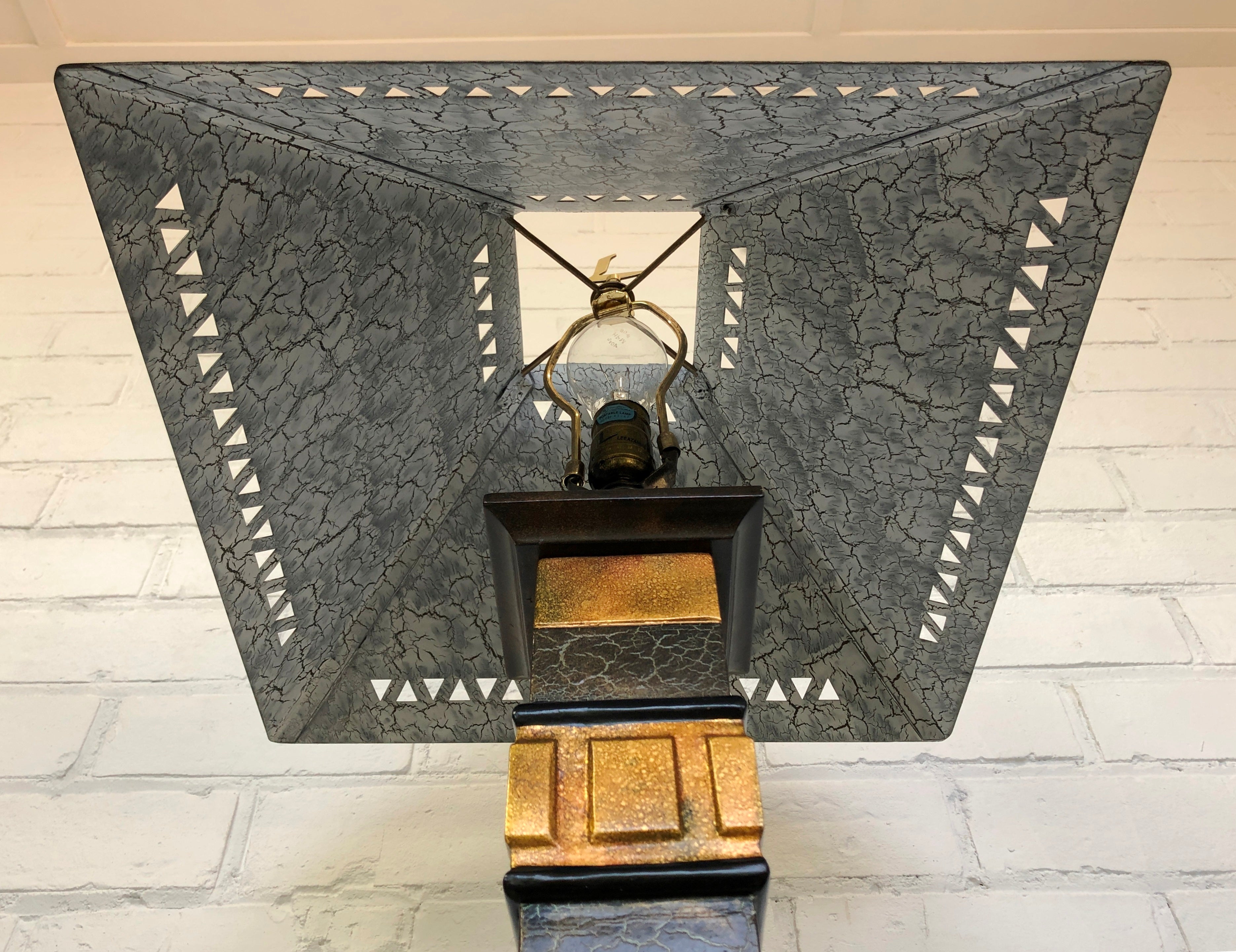 Vintage Empire Style Pedestal Floor Lamp | eXibit collection