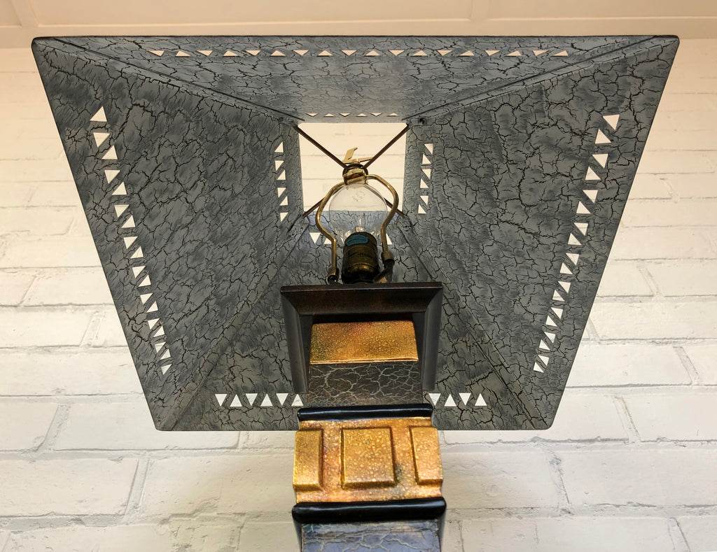 Vintage Empire Style Pedestal Floor Lamp | eXibit collection