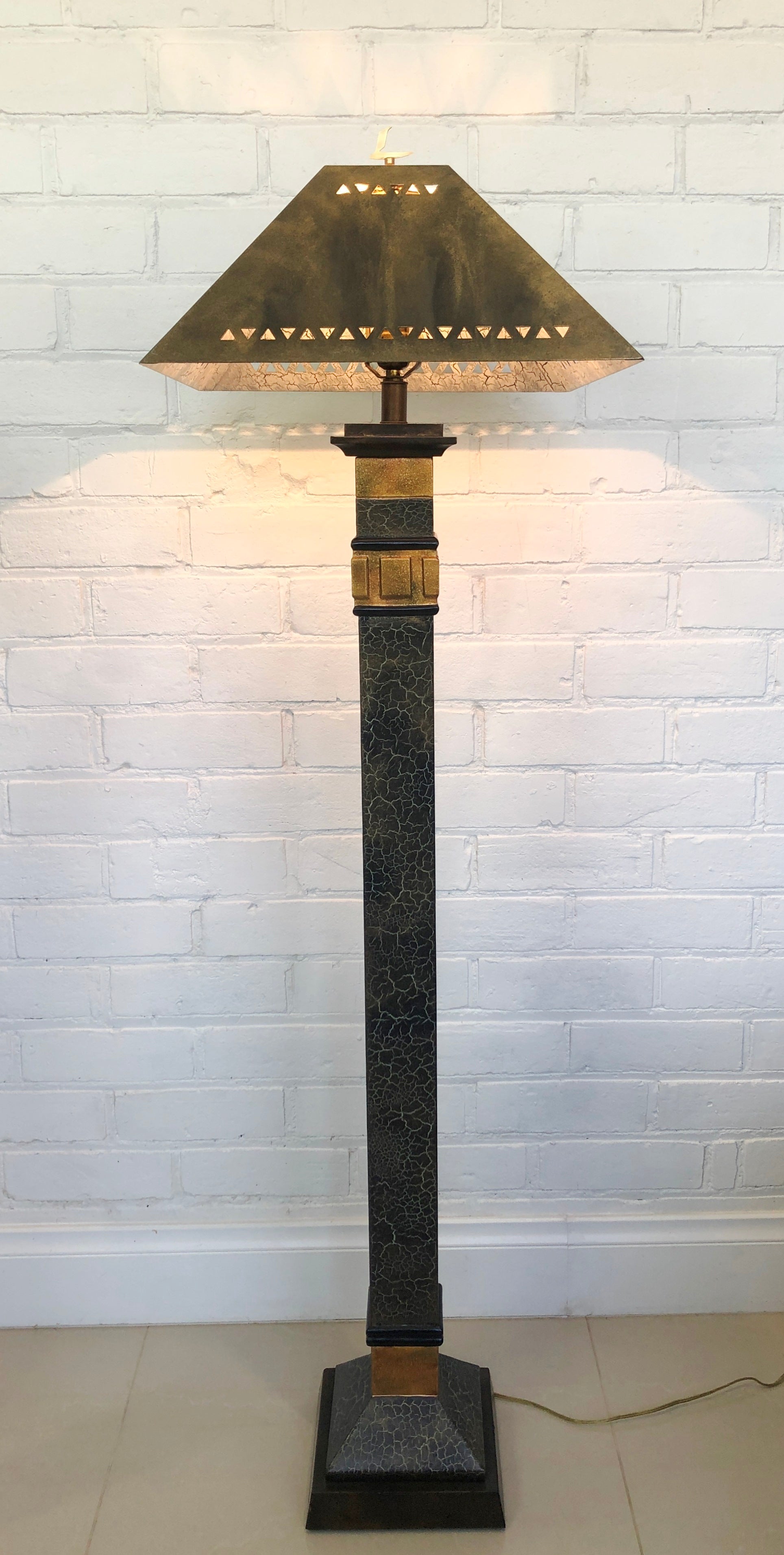 Vintage Empire Style Pedestal Floor Lamp | eXibit collection