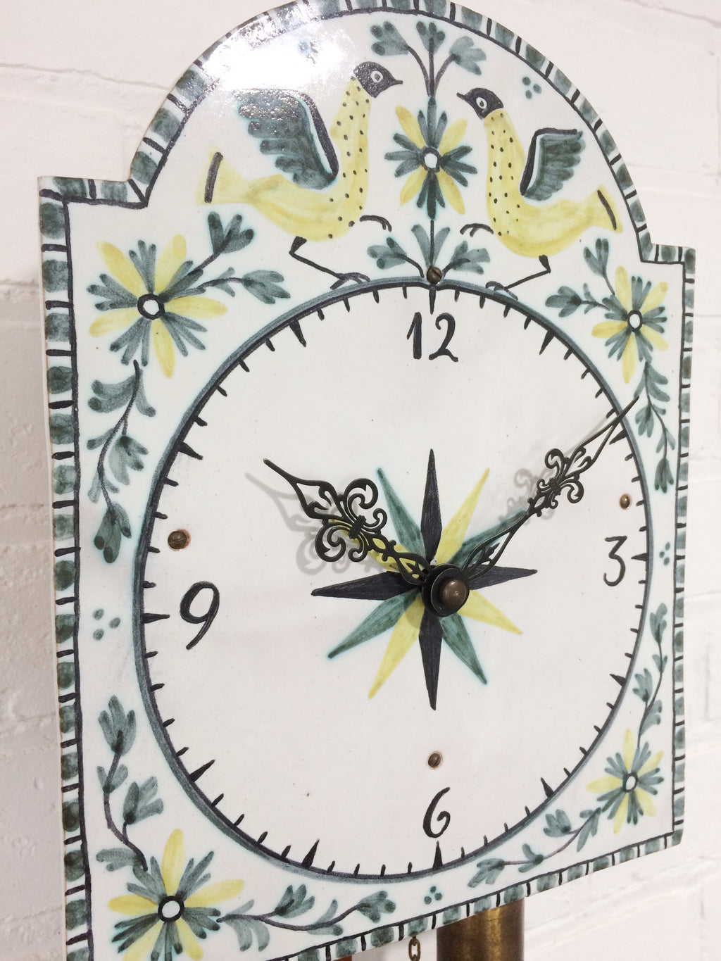 Antique ODIN Pendulum Chime Tile Wall Clock | eXibit collection