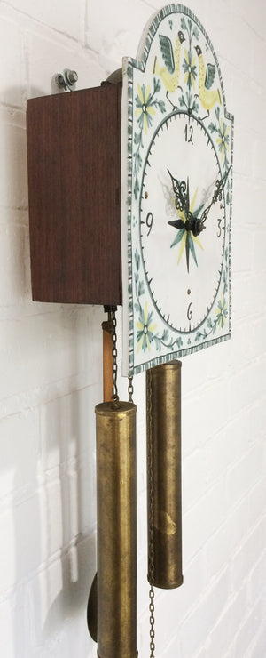 Antique ODIN Pendulum Chime Tile Wall Clock | eXibit collection