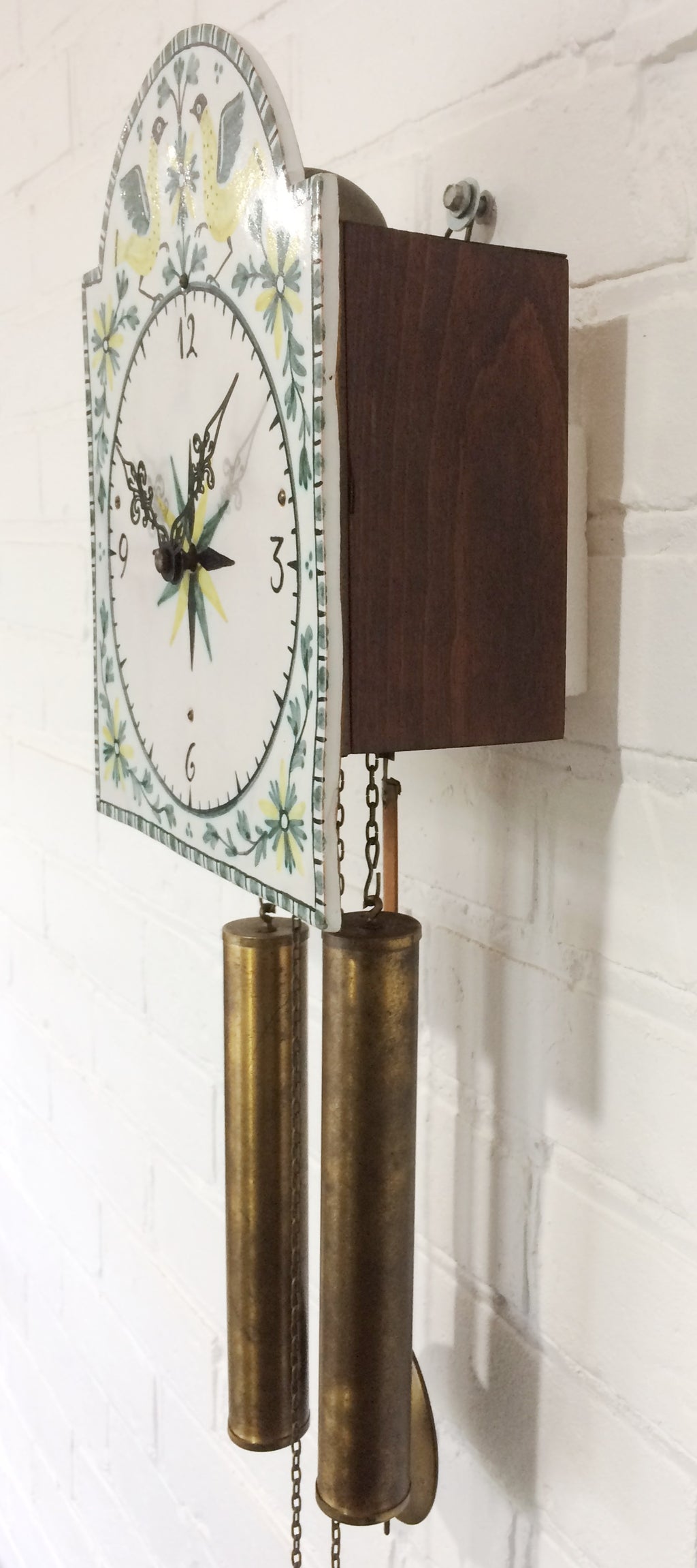 Antique ODIN Pendulum Chime Tile Wall Clock | eXibit collection