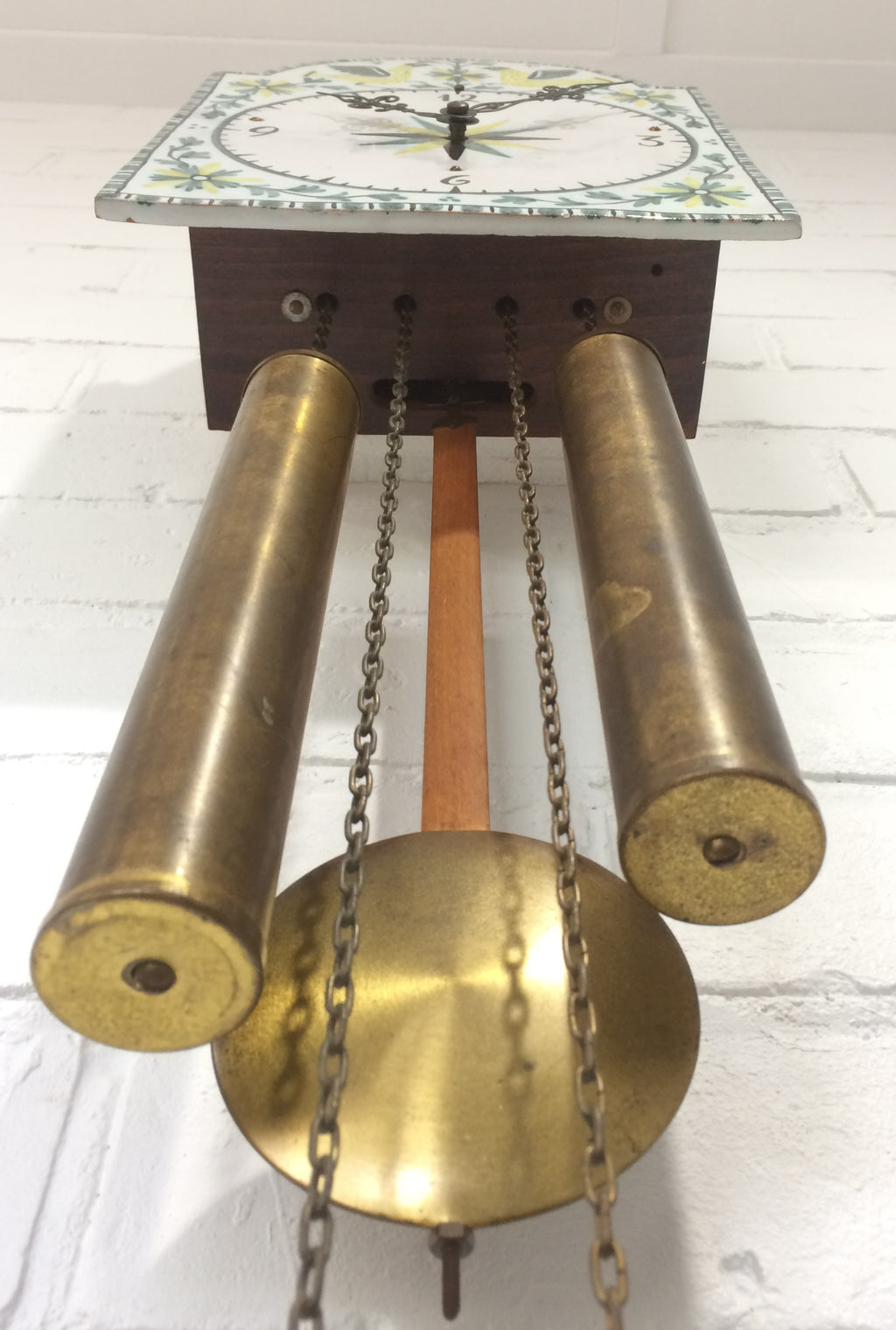 Antique ODIN Pendulum Chime Tile Wall Clock | eXibit collection