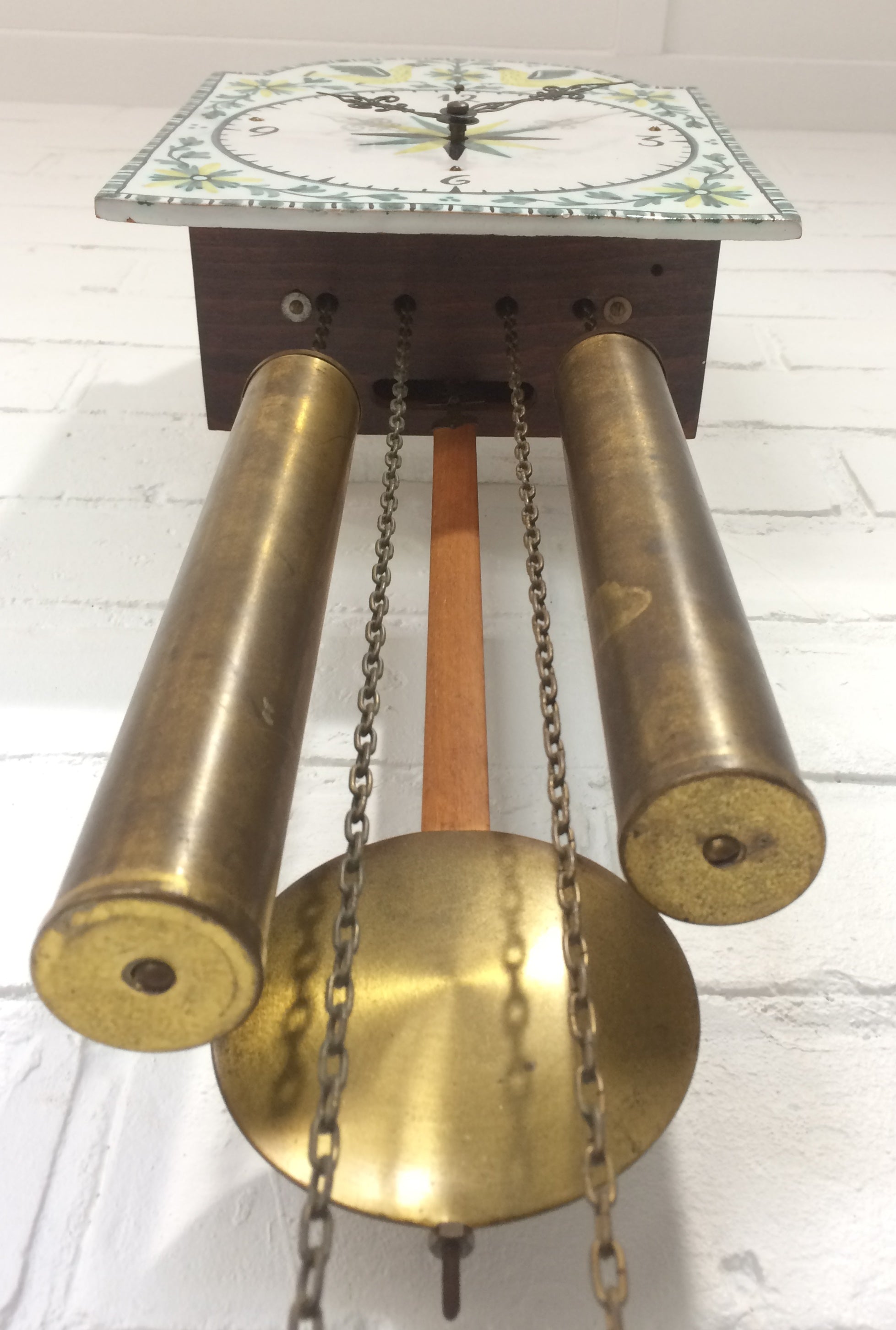 Antique ODIN Pendulum Chime Tile Wall Clock | eXibit collection