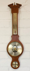 Vintage Wall Banjo Style Barometer & Thermometer | eXibit collection