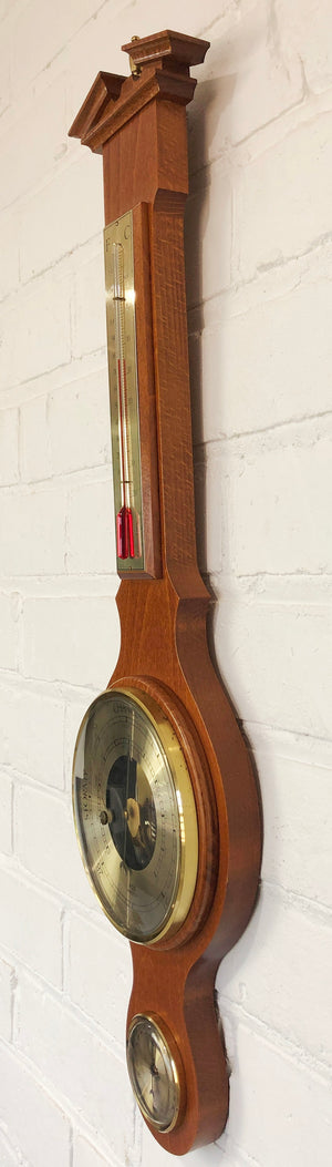 Vintage Wall Banjo Style Barometer & Thermometer | eXibit collection