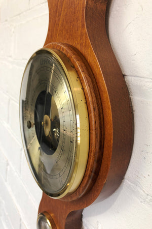 Vintage Wall Banjo Style Barometer & Thermometer | eXibit collection