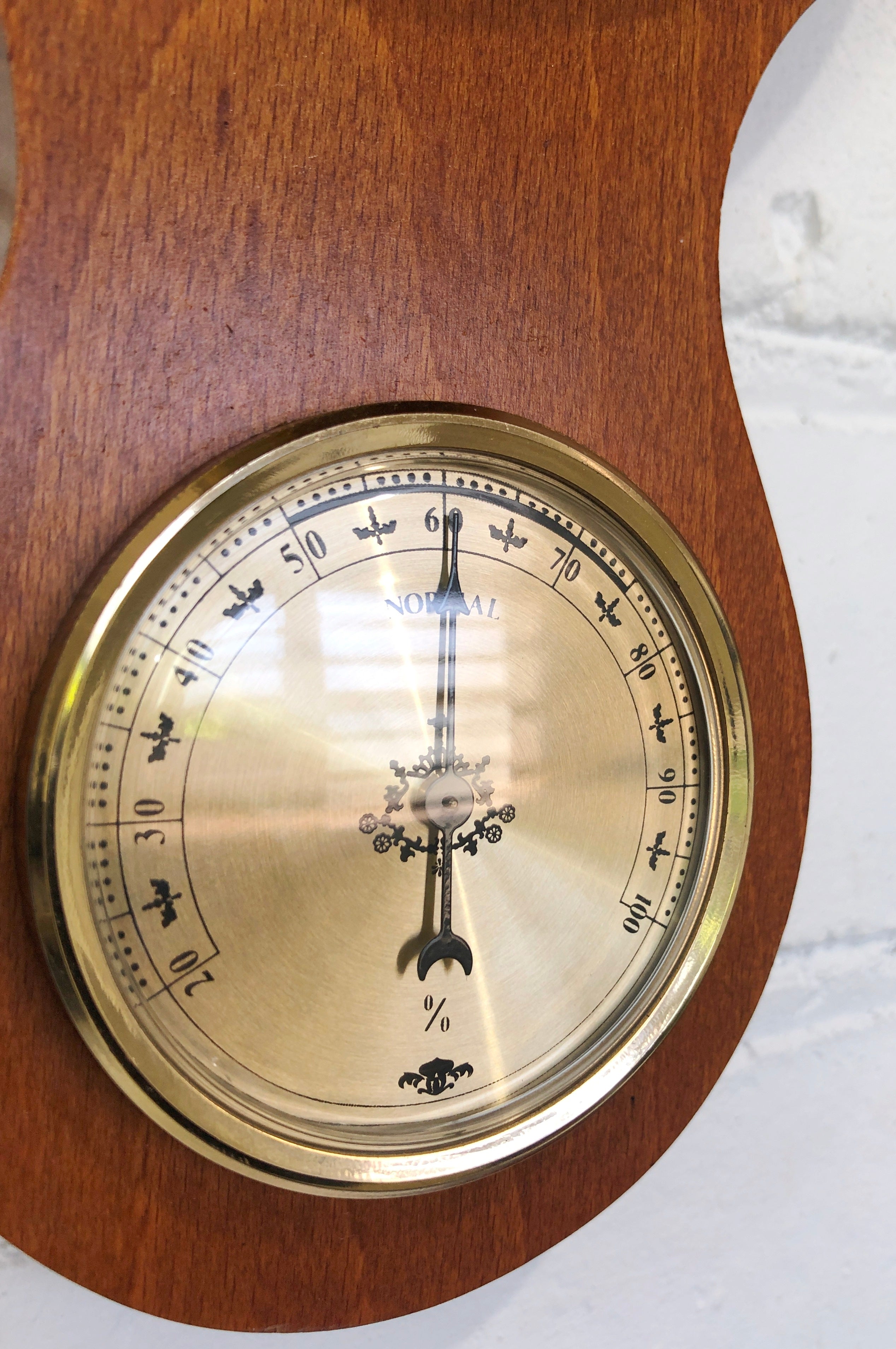 Vintage Wall Banjo Style Barometer & Thermometer | eXibit collection