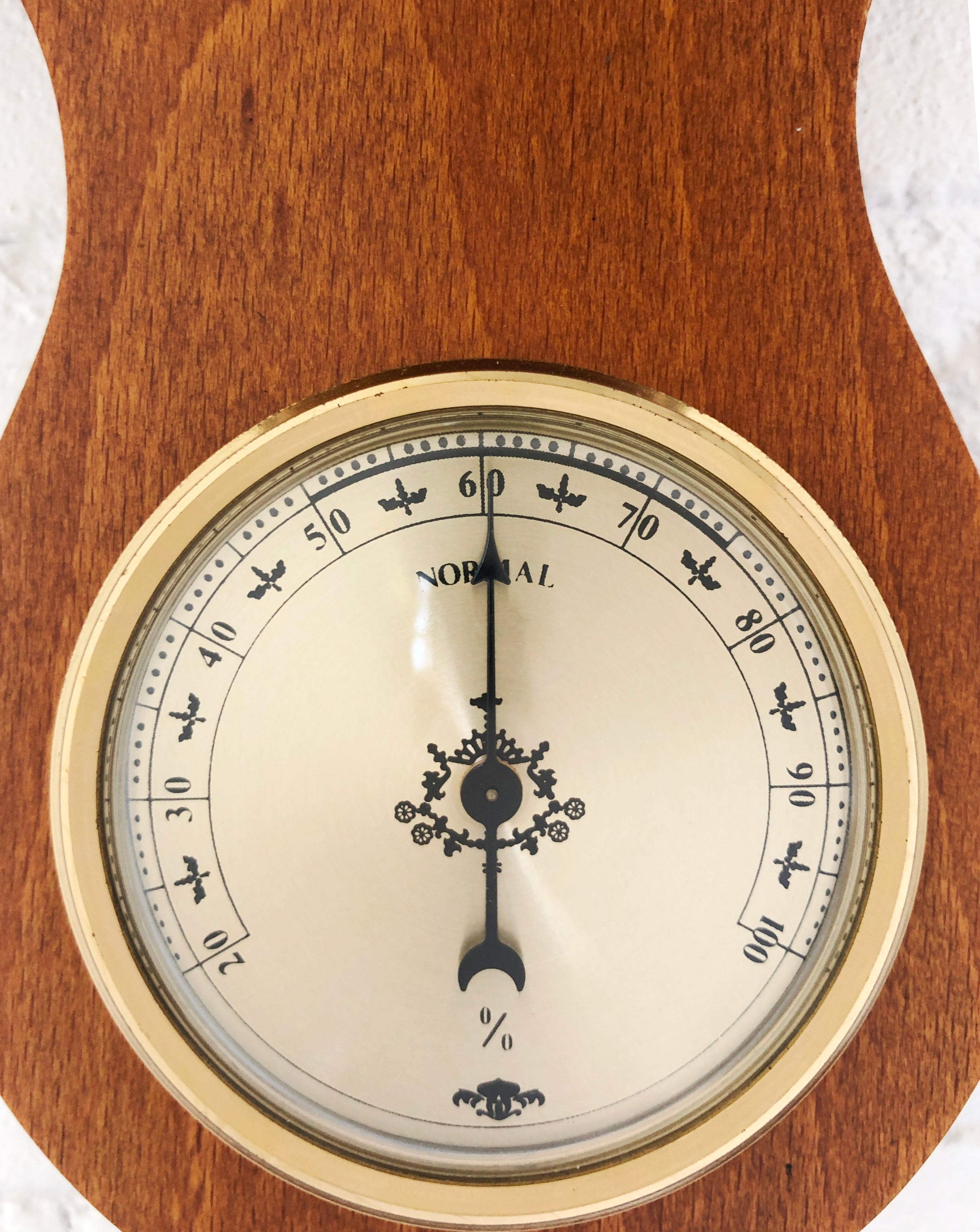 Vintage Wall Banjo Style Barometer & Thermometer | eXibit collection