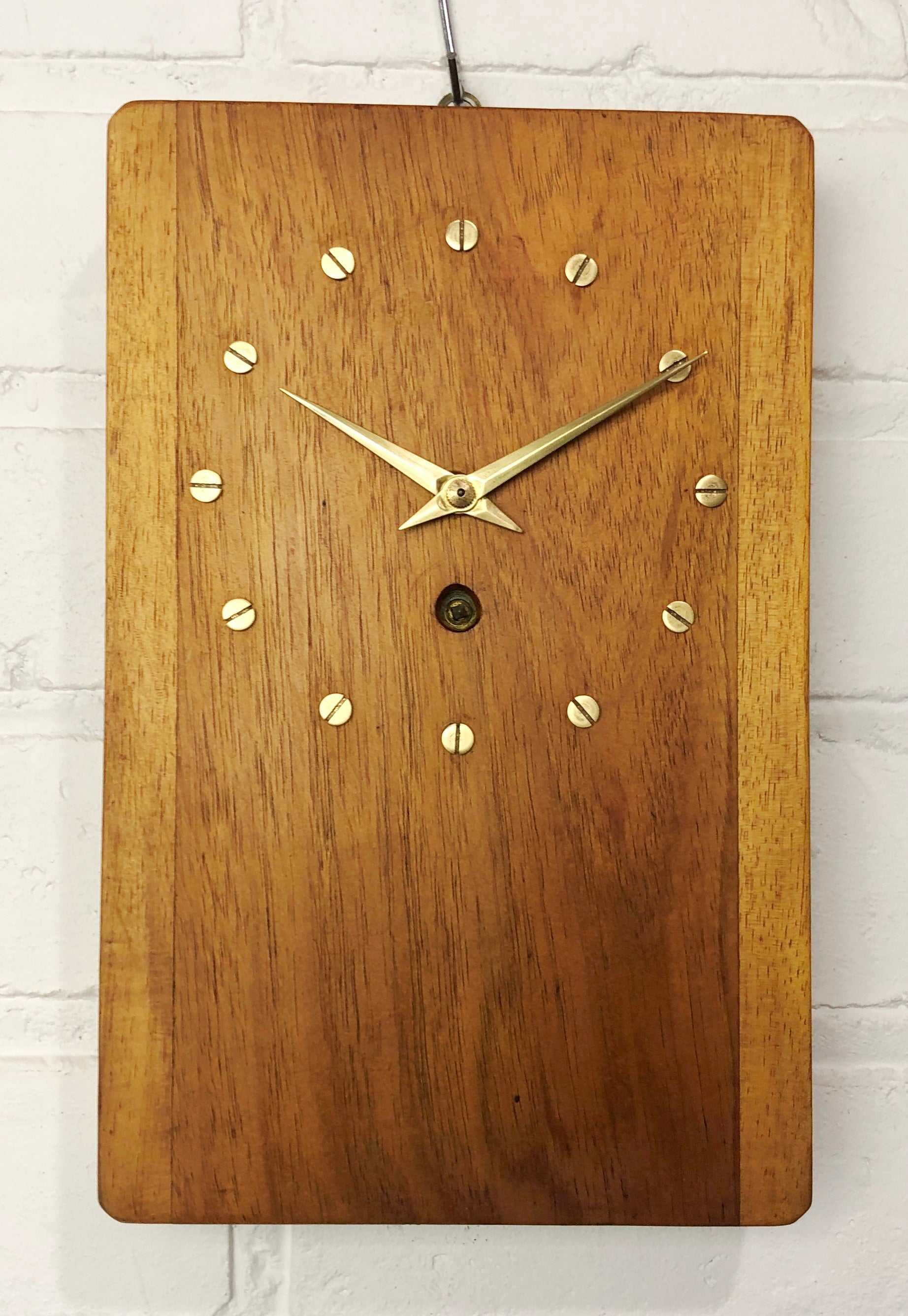 Vintage Hand Made Wooden GERMAN Wall Clock | eXibit collection