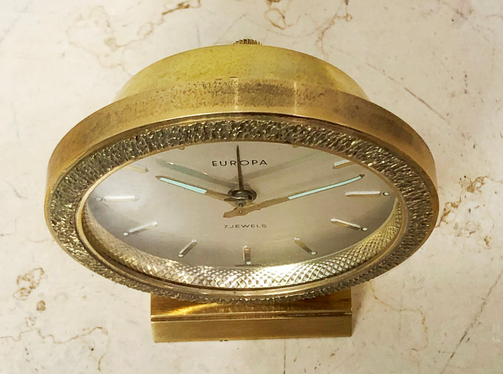 Vintage EUROPA German Alarm Bedside Desk Clock | Adelaide Clocks