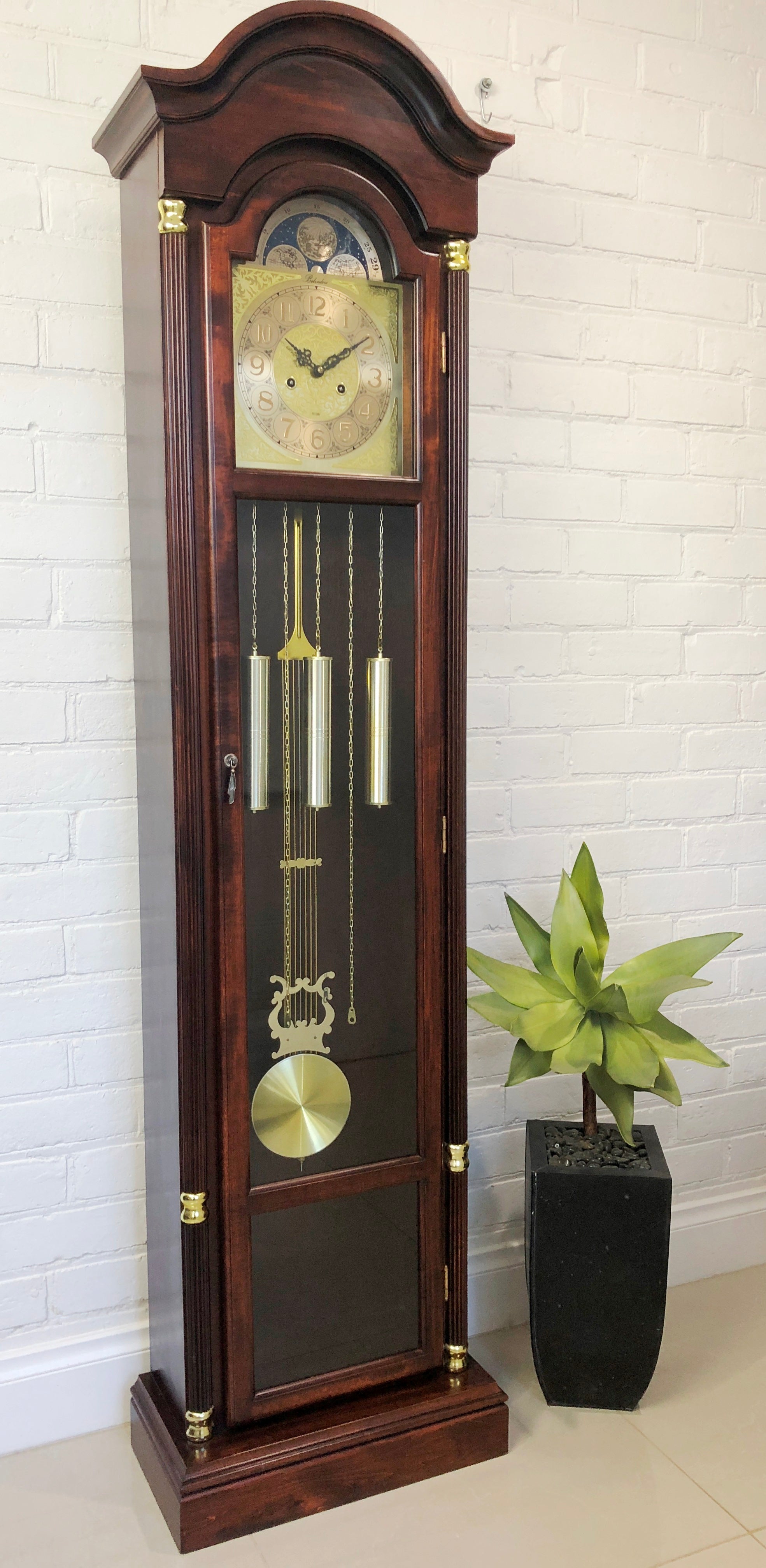 Vintage 31 Day Belvedere Chime Grandfather Clock  | eXibit collection