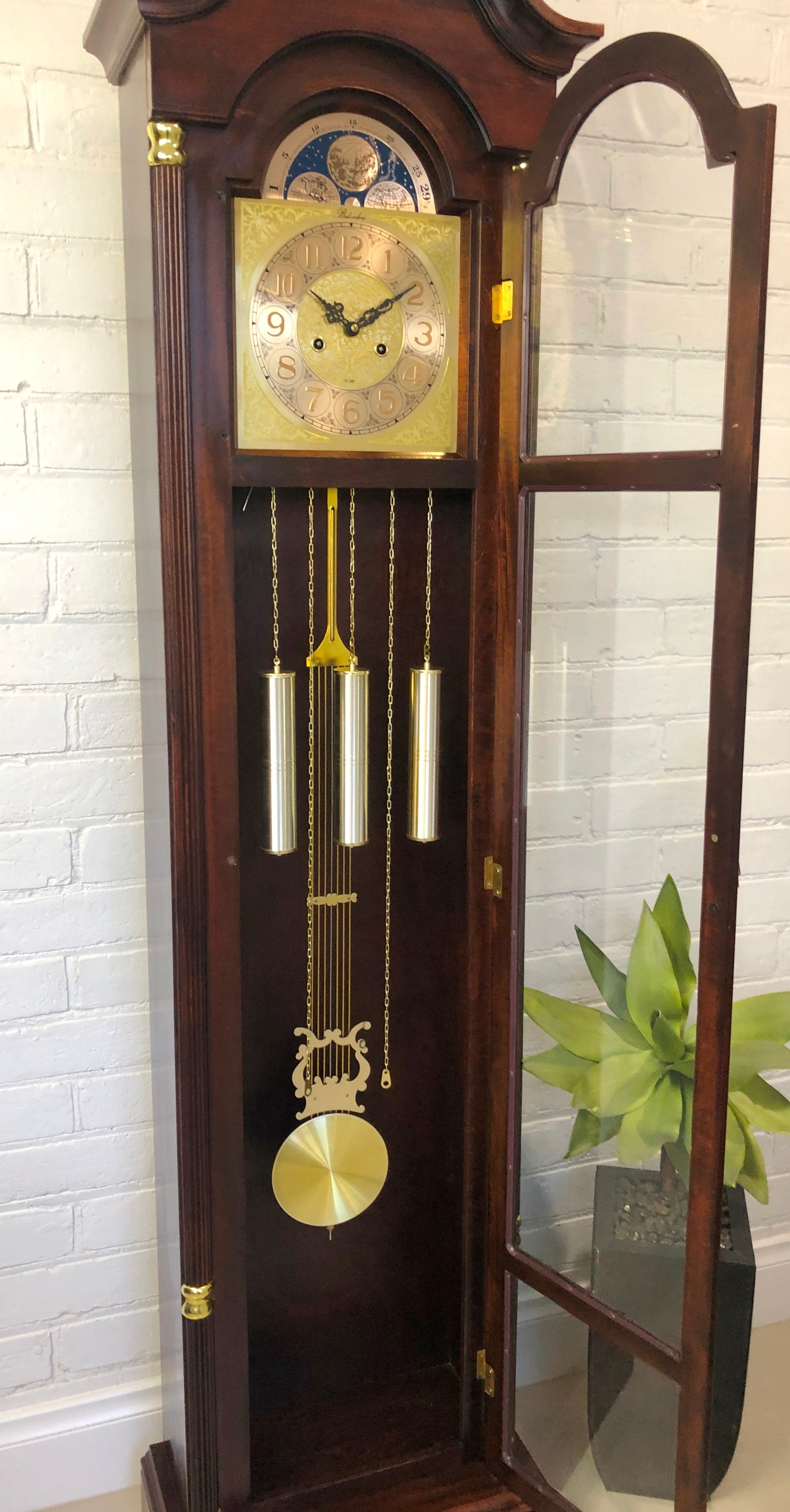 Vintage 31 Day Belvedere Chime Grandfather Clock  | Adelaide Clocks