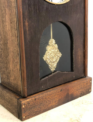 Antique Ingraham Hammer on Coil Chime Mantel Clock | eXibit collection