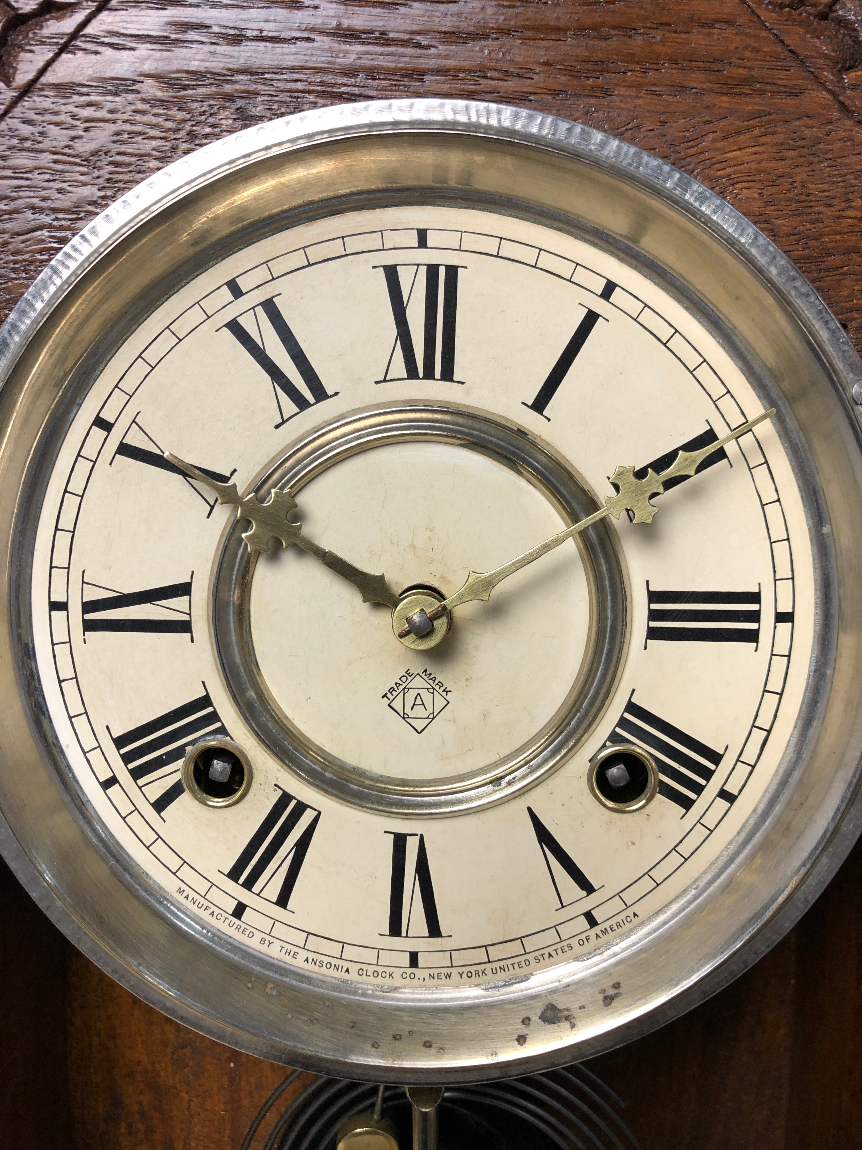 Antique ANSONIA U.S.A Cottage Mantel Clock | eXibit collection