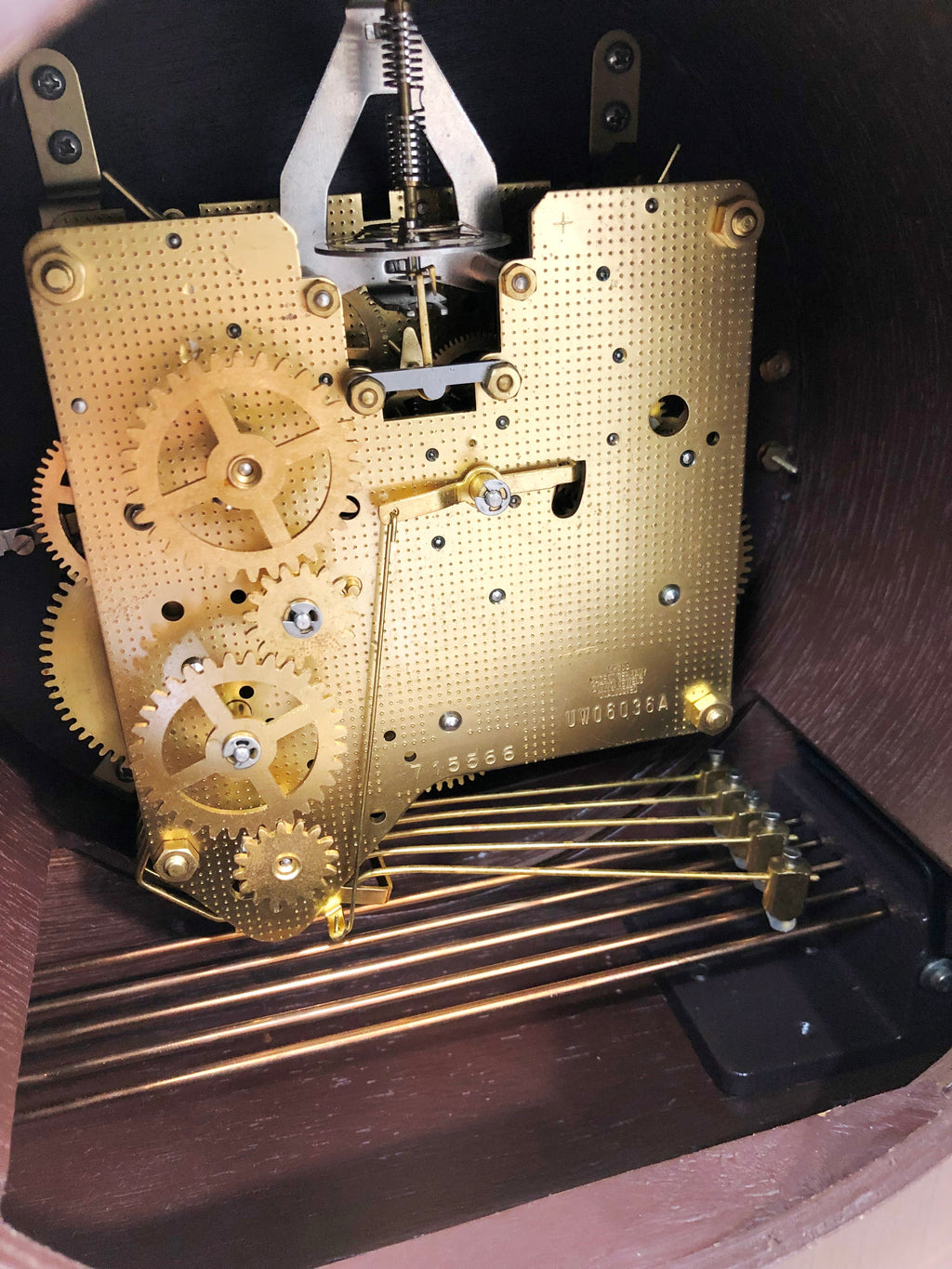 Vintage URGOS Westminster Hammer Chime Mantel Clock | eXibit collection