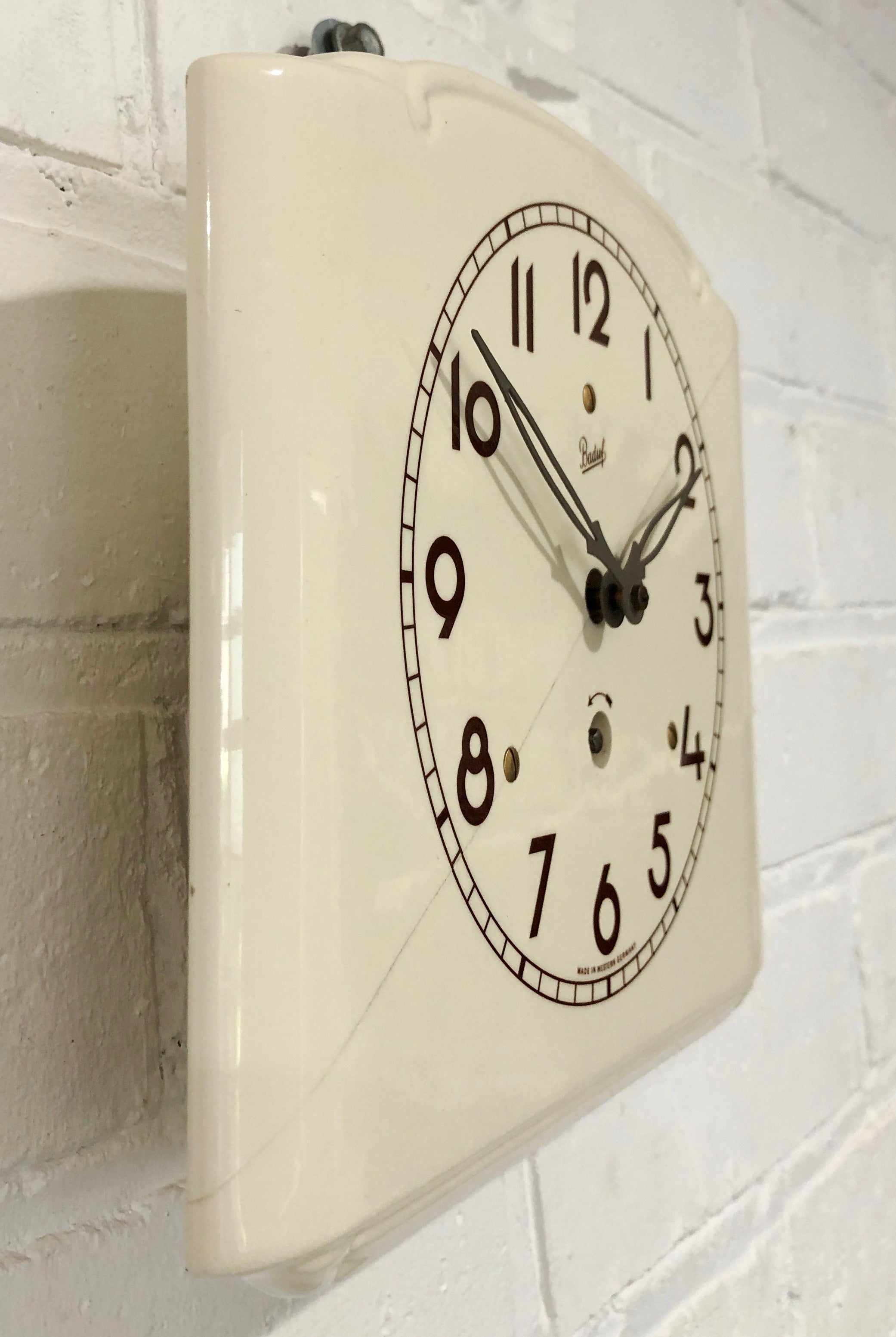 Vintage BADUF Ceramic Kitchen Wall Clock | eXibit collection