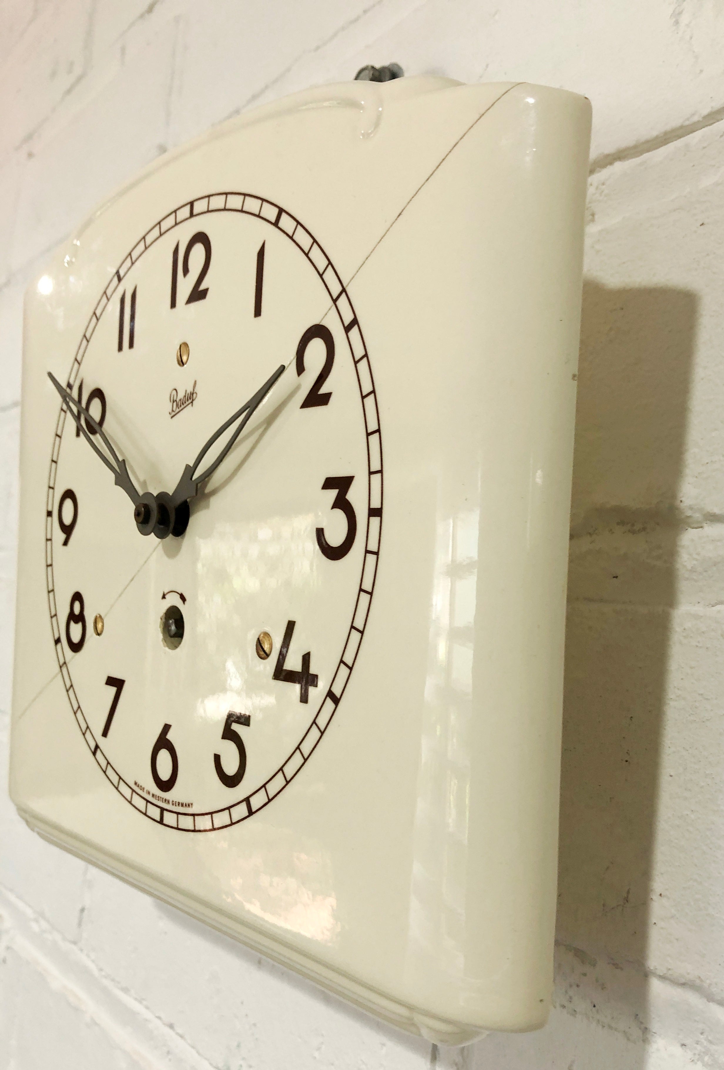 Vintage BADUF Ceramic Kitchen Wall Clock | eXibit collection