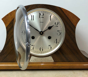 Vintage Kienzle Hammer on Coil Chime Art Deco Mantel Clock | eXibit collection