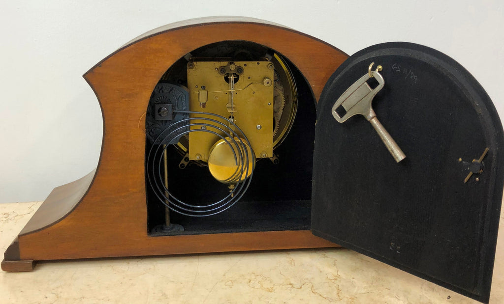 Vintage Kienzle Hammer on Coil Chime Art Deco Mantel Clock | eXibit collection