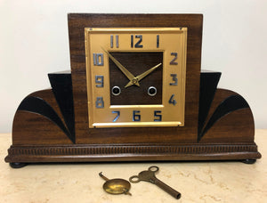 Vintage Chime Art Deco Mantel Clock | eXibit collection