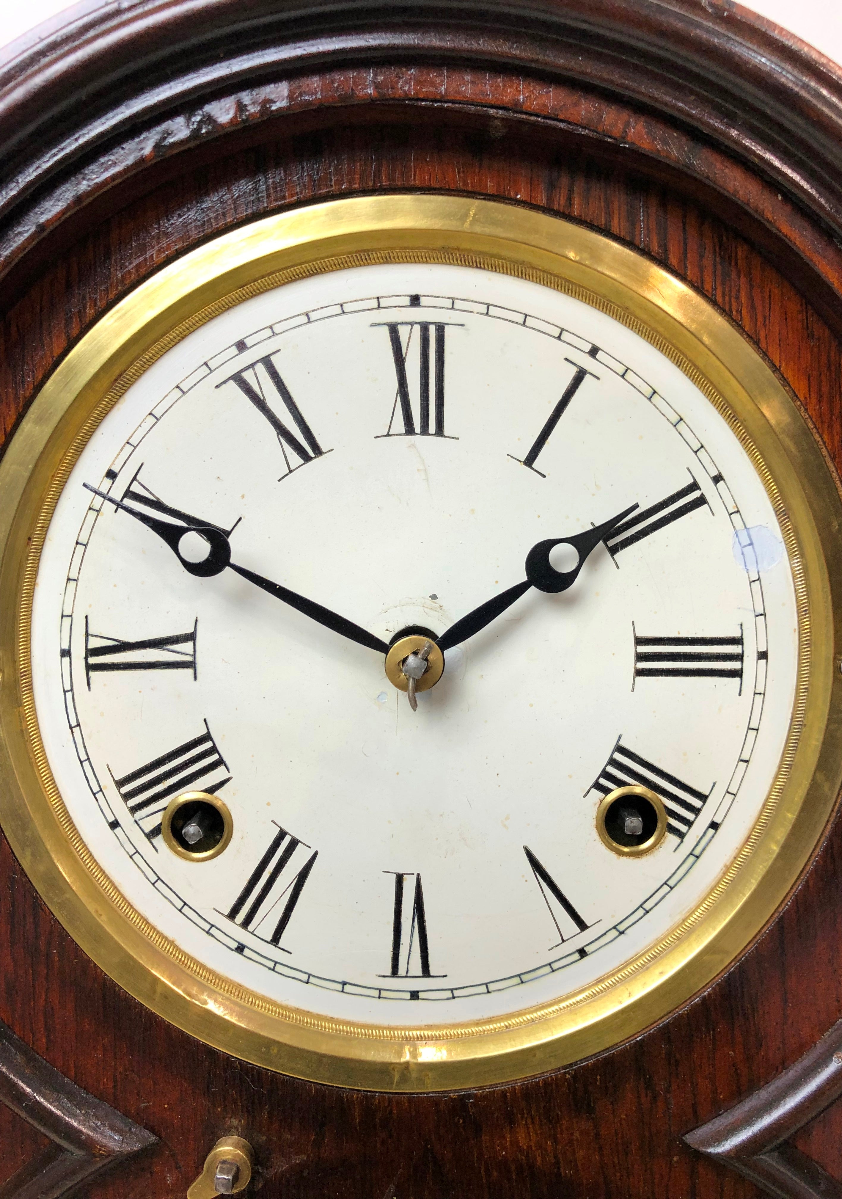 Antique Atkins Hammer on Coil Chime Cathedral Mantel Clock | eXibit collection