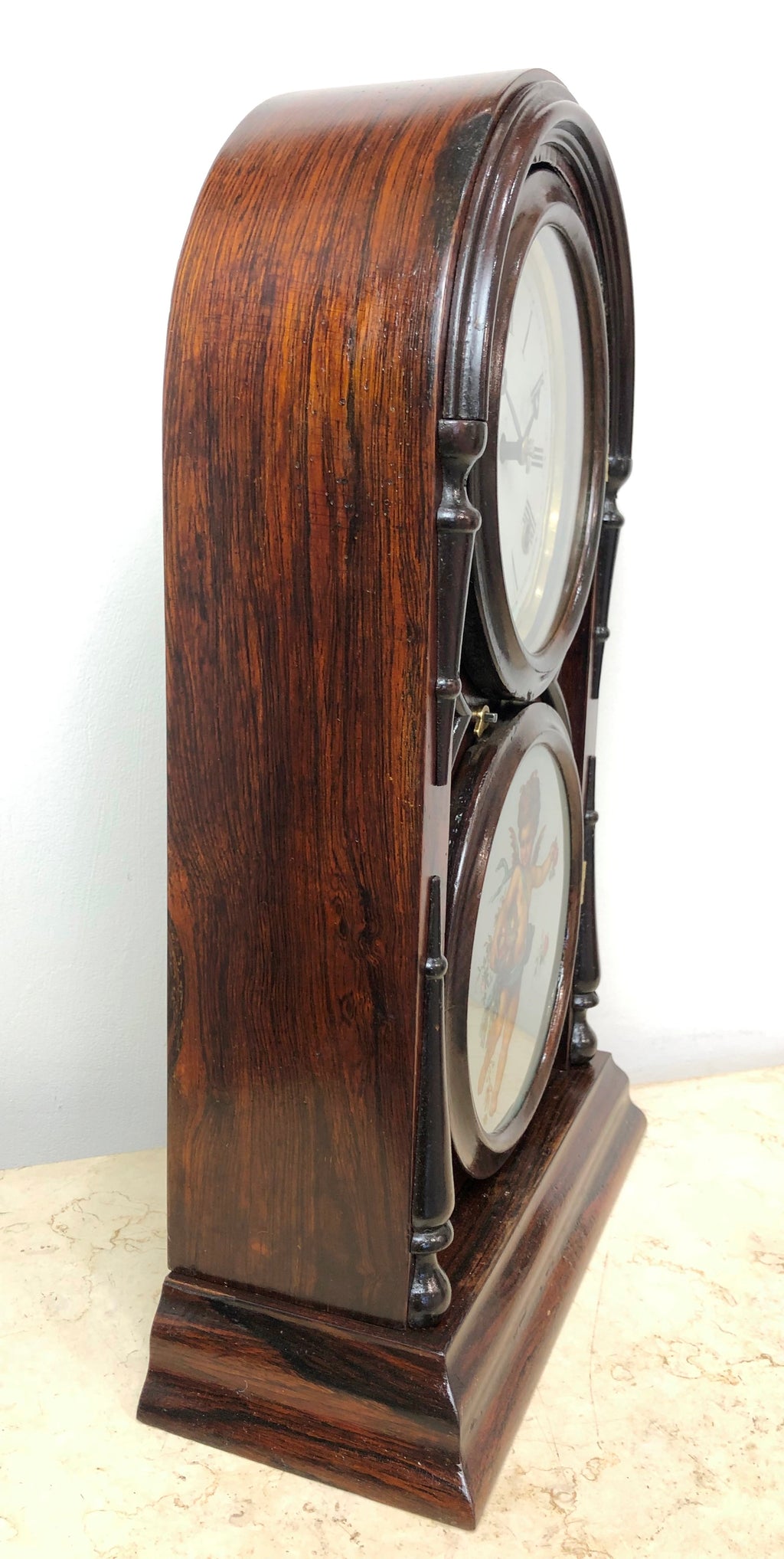Antique Atkins Hammer on Coil Chime Cathedral Mantel Clock | eXibit collection