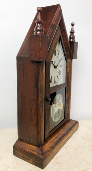 Antique Waterbury Cathedral Hammer on Coil Chime Mantel Clock | eXibit collection