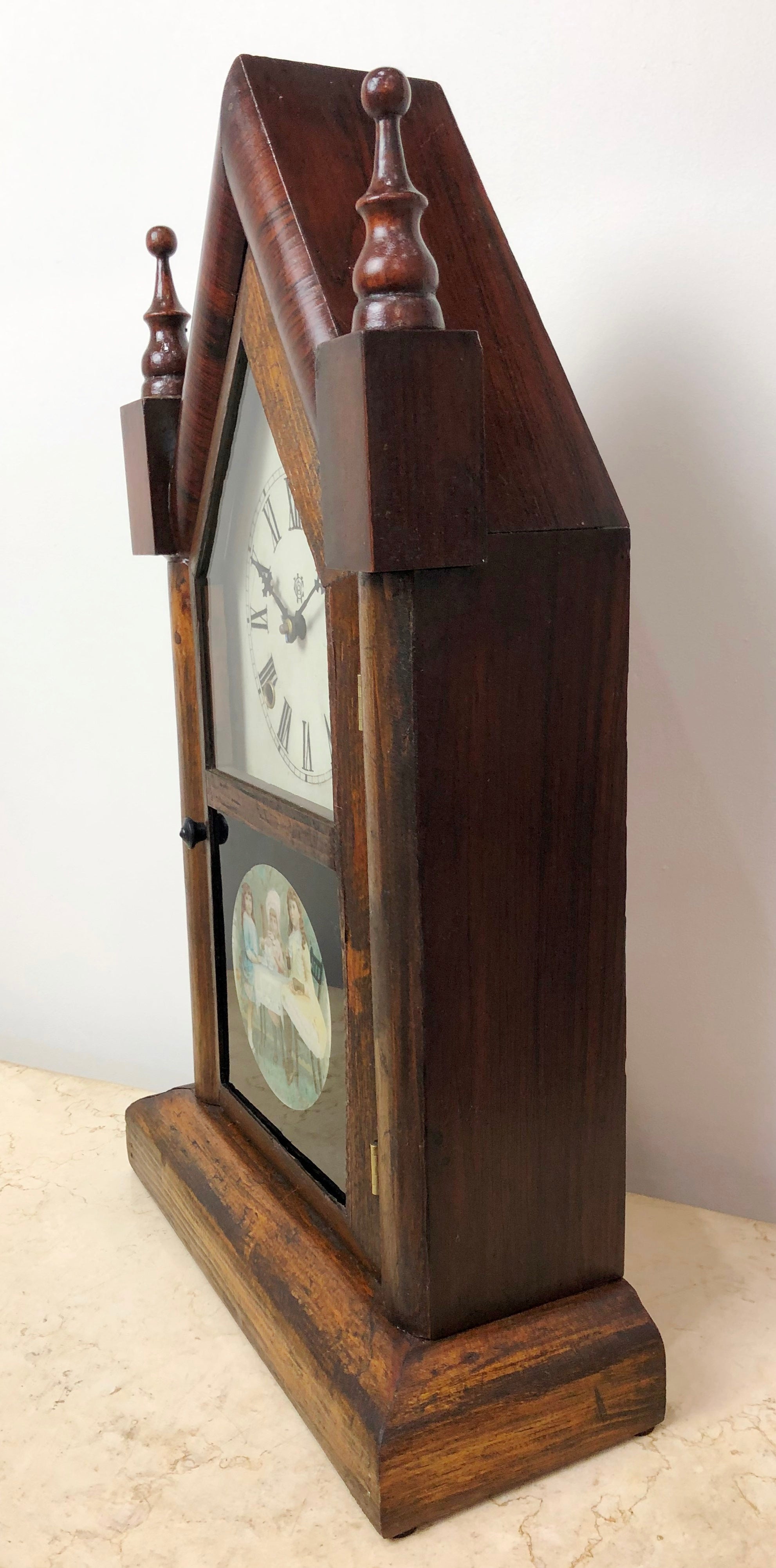 Antique Waterbury Cathedral Hammer on Coil Chime Mantel Clock | eXibit collection