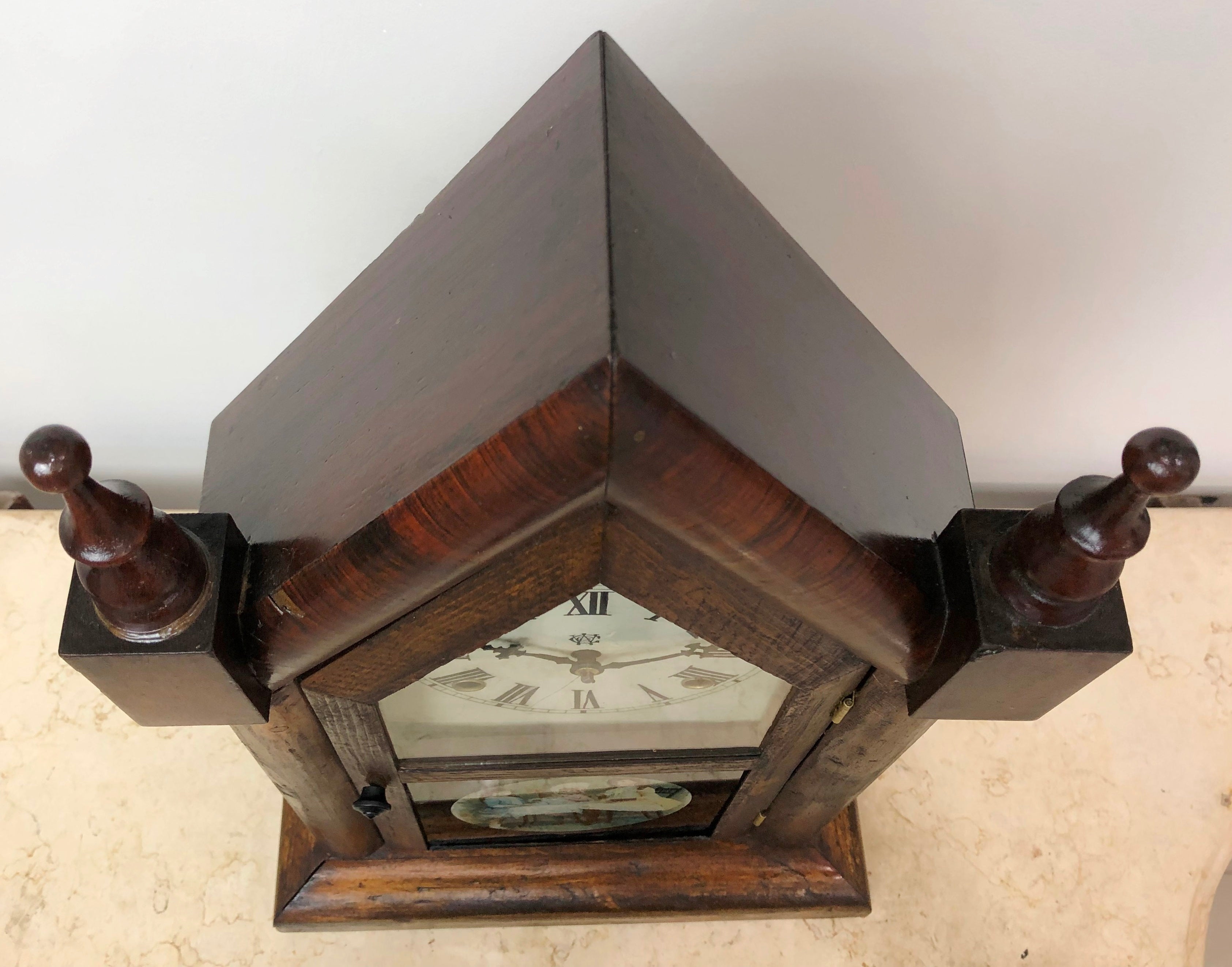 Antique Waterbury Cathedral Hammer on Coil Chime Mantel Clock | eXibit collection