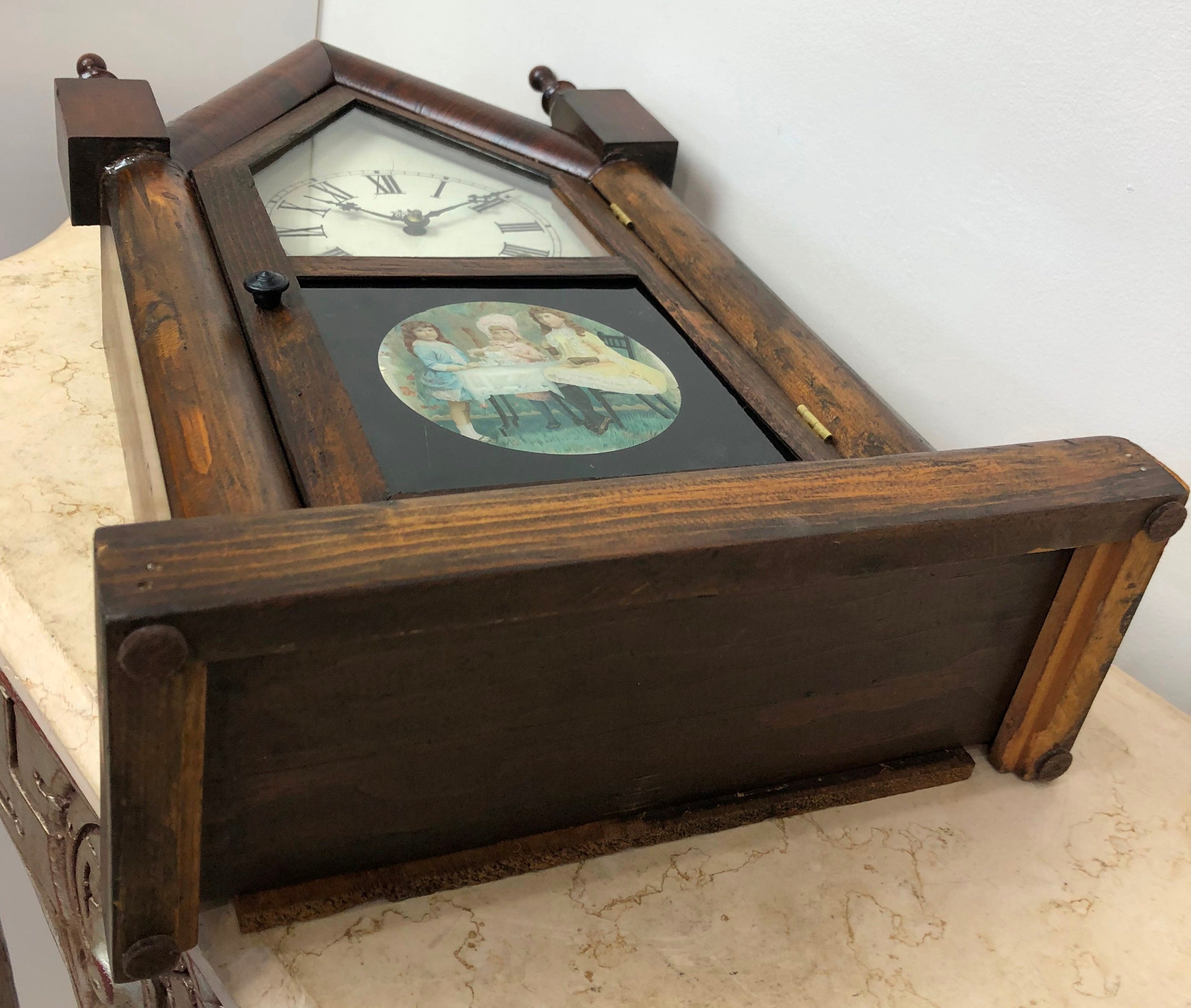 Antique Waterbury Cathedral Hammer on Coil Chime Mantel Clock | eXibit collection